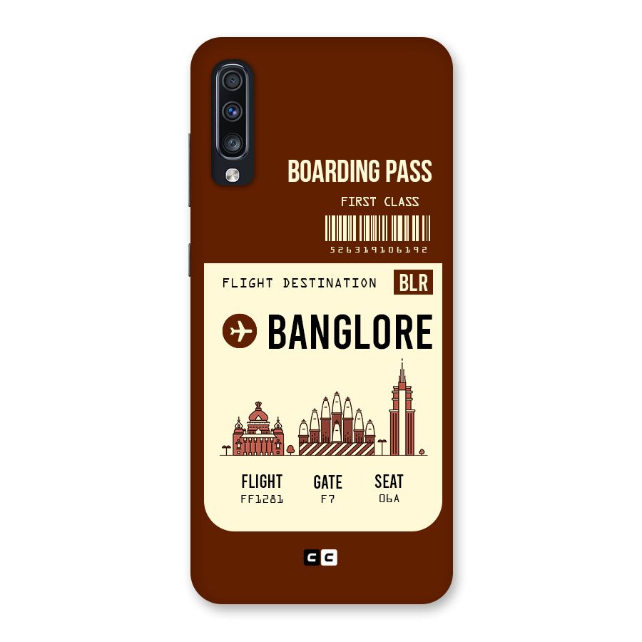 Banglore Boarding Pass Back Case for Galaxy A70