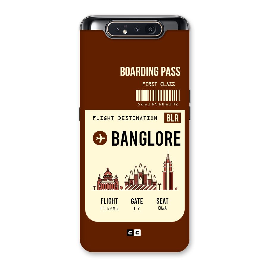 Banglore Boarding Pass Back Case for Galaxy A80