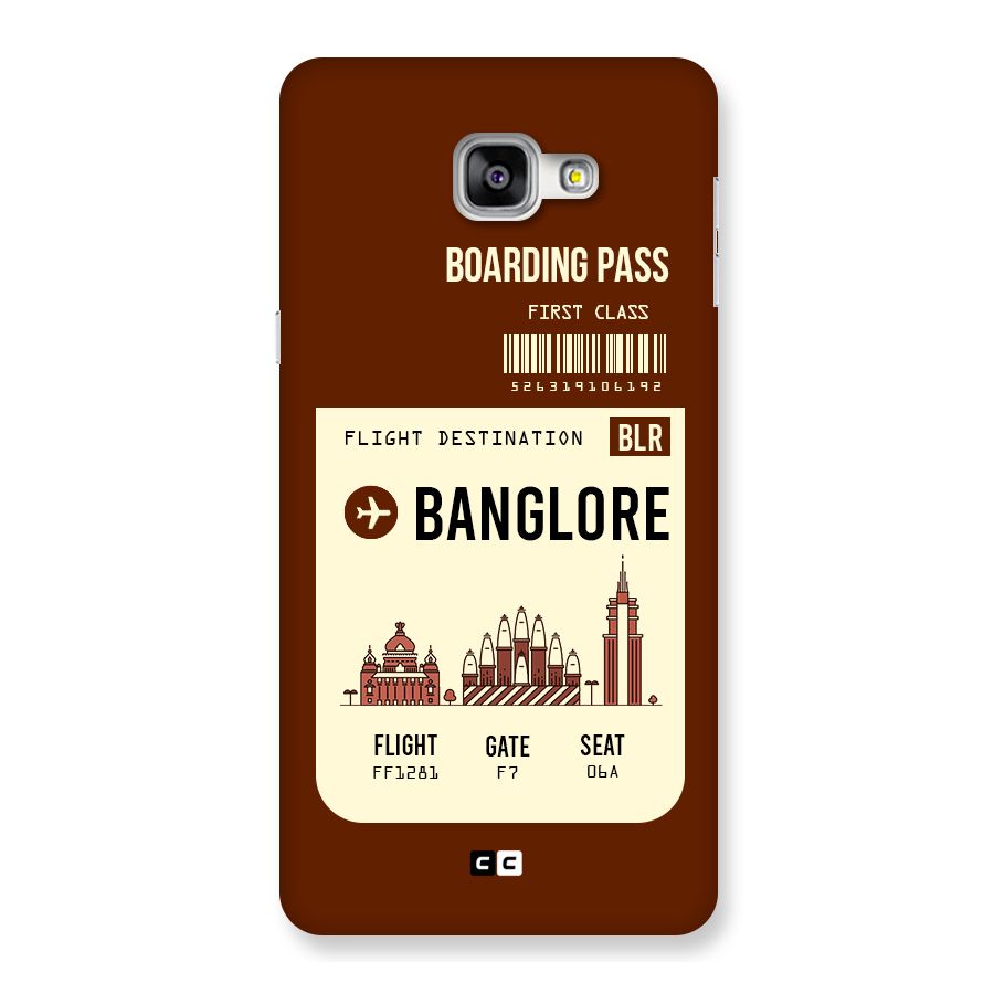Banglore Boarding Pass Back Case for Galaxy A9