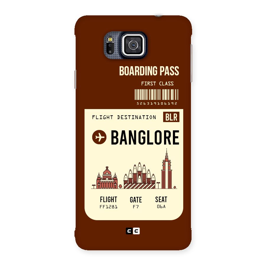 Banglore Boarding Pass Back Case for Galaxy Alpha