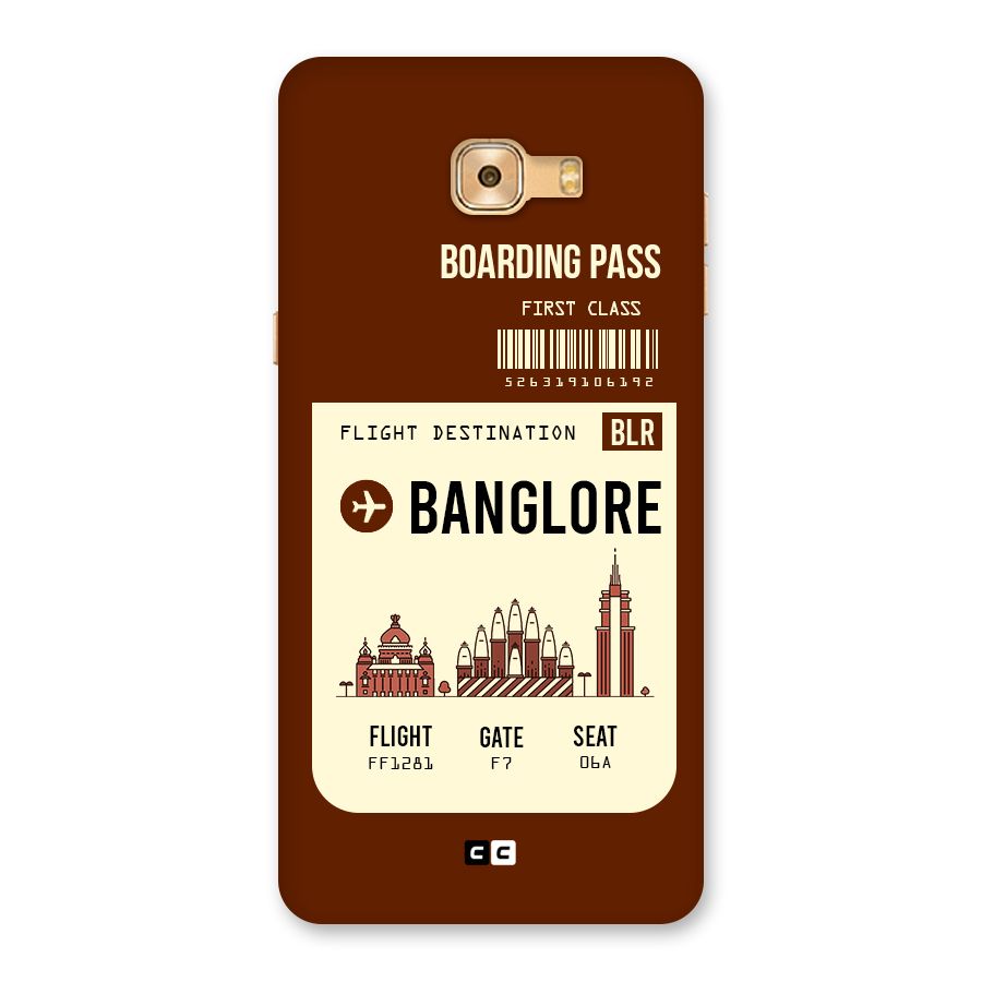 Banglore Boarding Pass Back Case for Galaxy C9 Pro