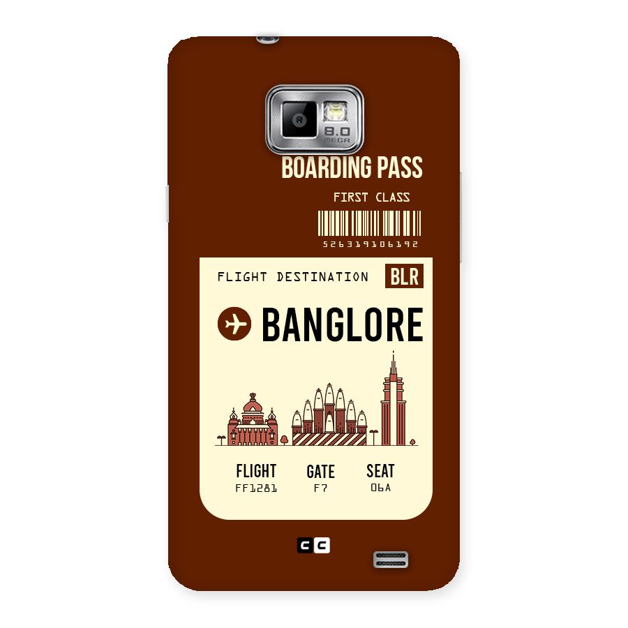Banglore Boarding Pass Back Case for Galaxy S2