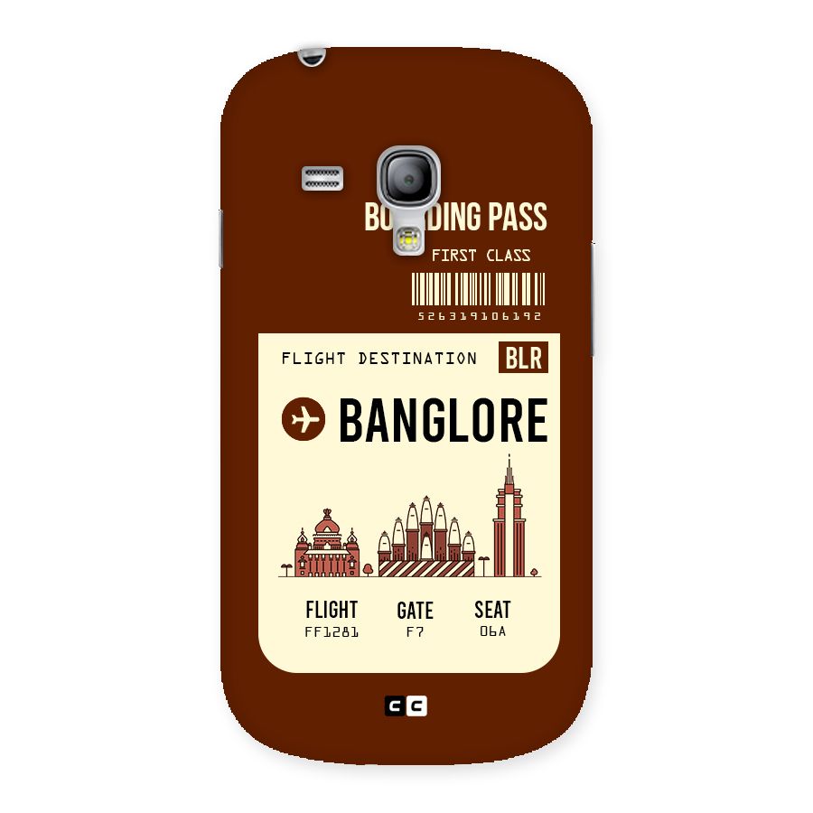 Banglore Boarding Pass Back Case for Galaxy S3 Mini