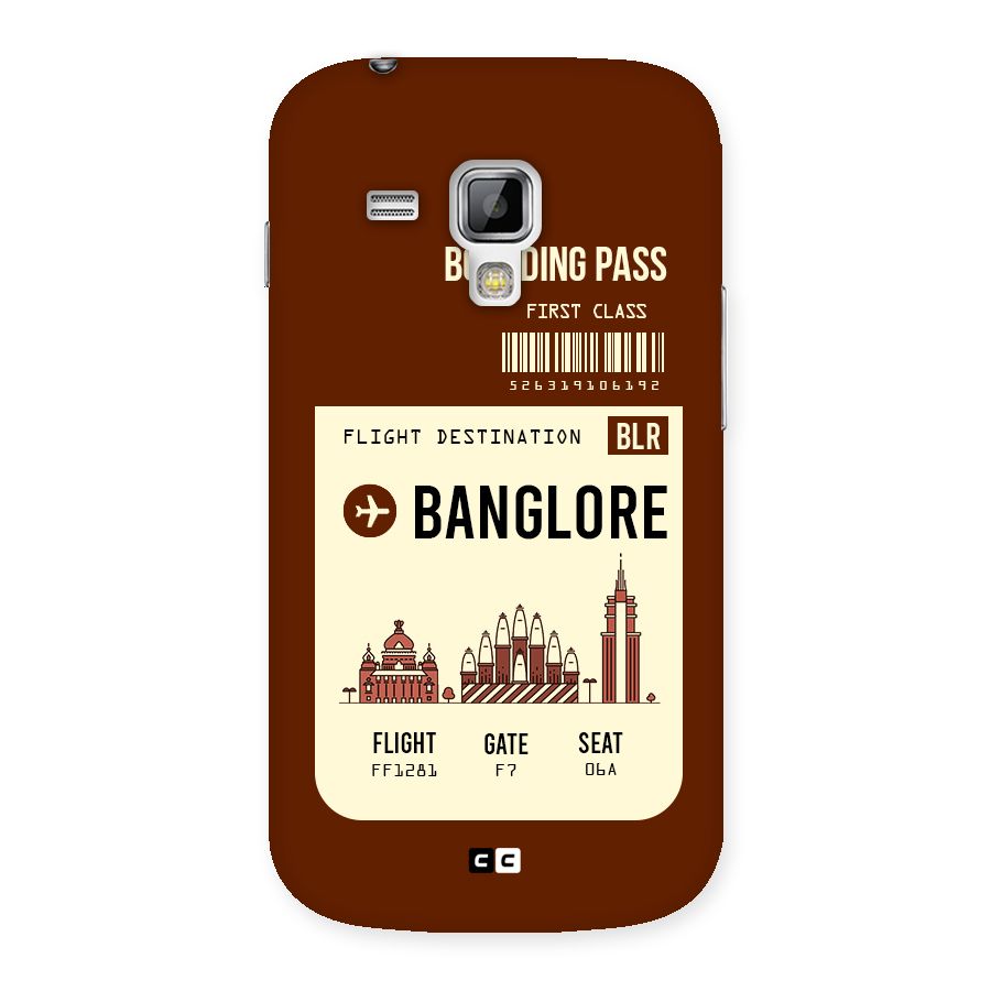 Banglore Boarding Pass Back Case for Galaxy S Duos