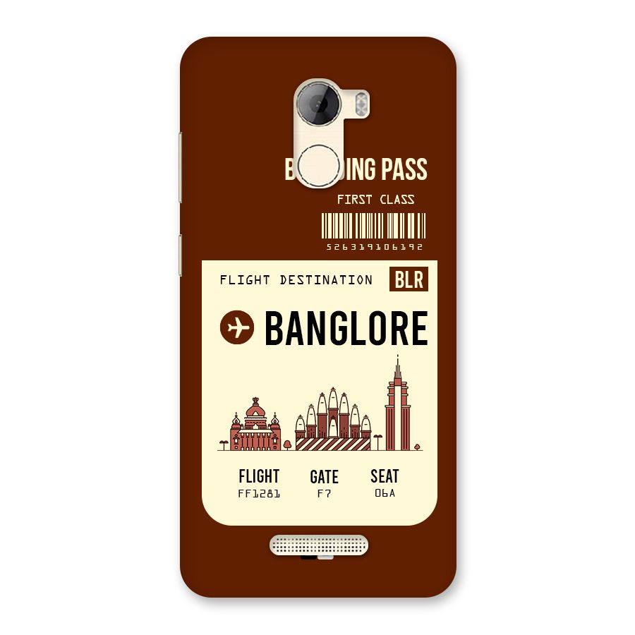 Banglore Boarding Pass Back Case for Gionee A1 LIte
