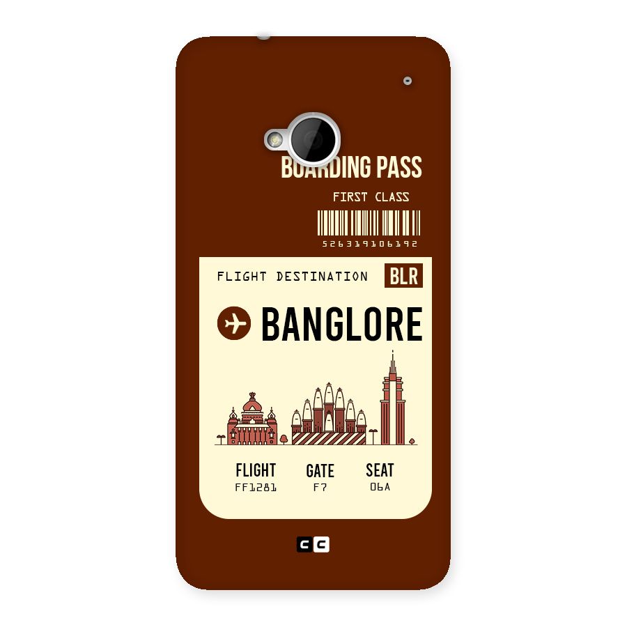 Banglore Boarding Pass Back Case for HTC One M7