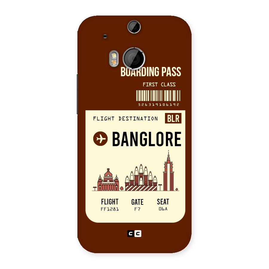 Banglore Boarding Pass Back Case for HTC One M8