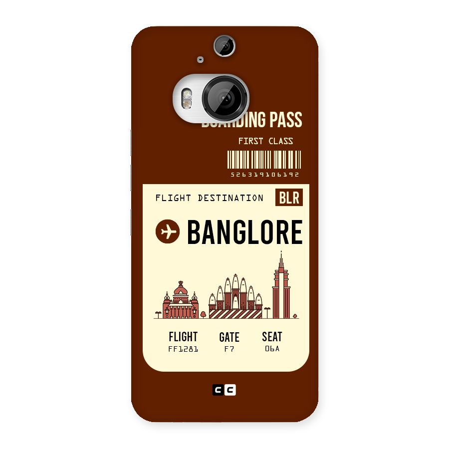 Banglore Boarding Pass Back Case for HTC One M9 Plus