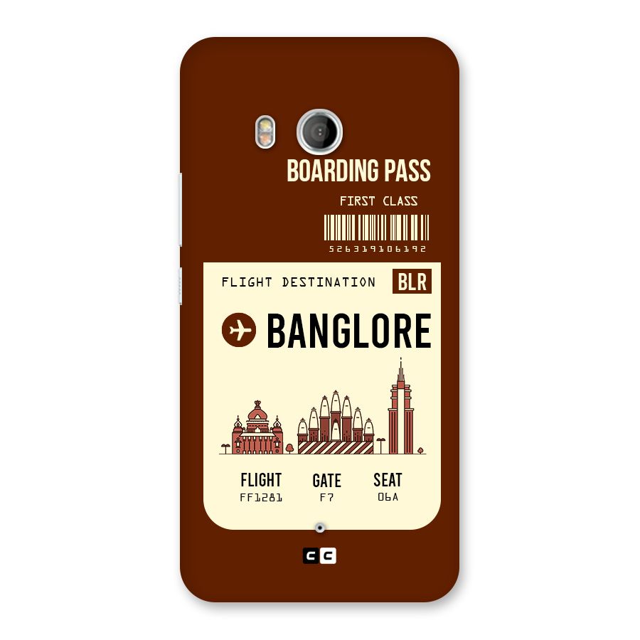 Banglore Boarding Pass Back Case for HTC U11