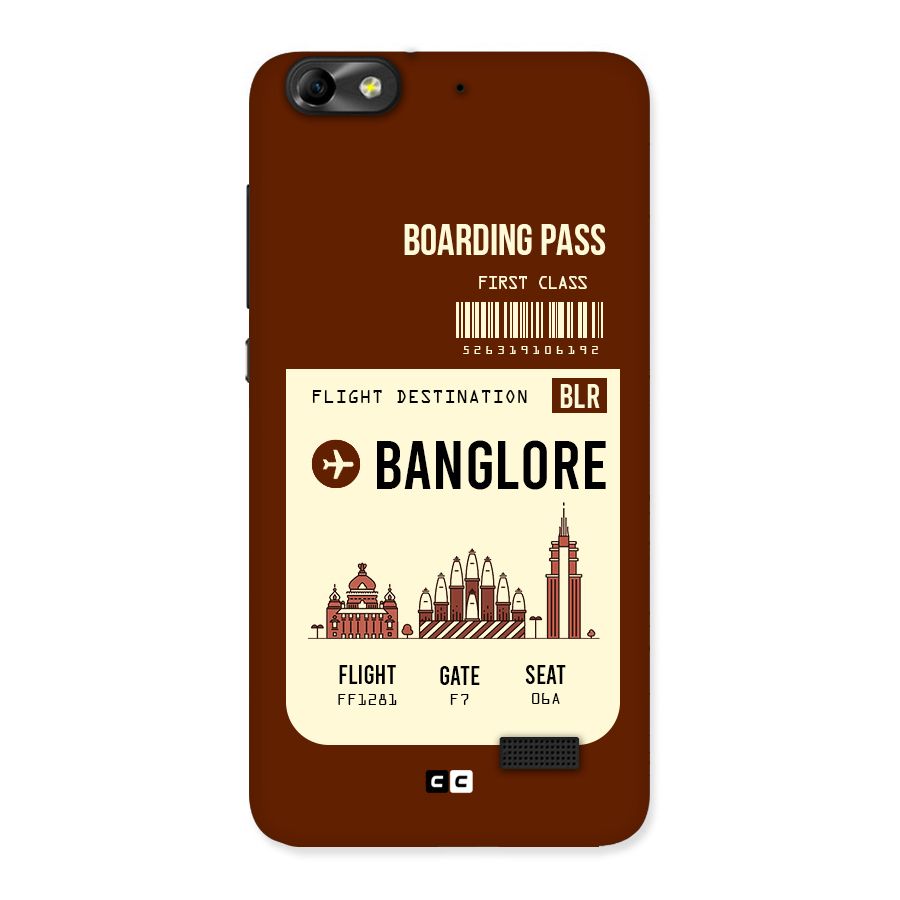 Banglore Boarding Pass Back Case for Honor 4C