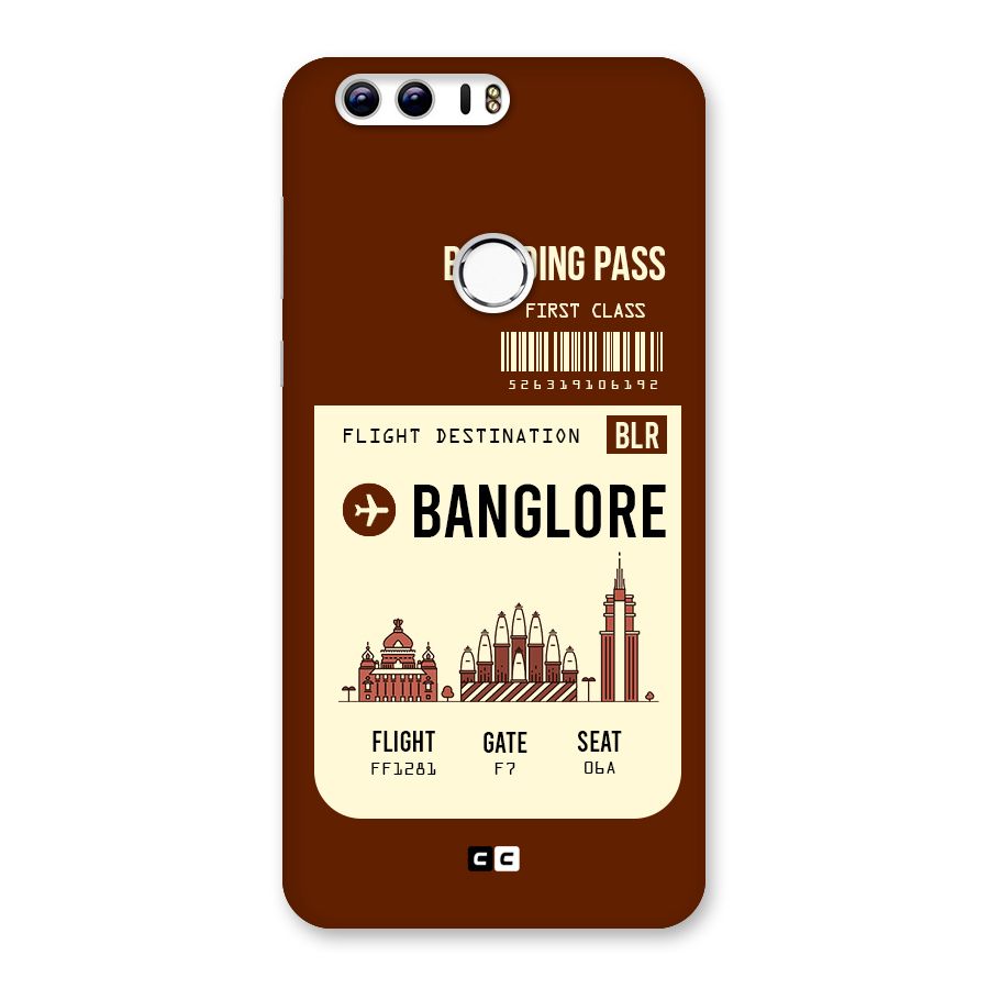 Banglore Boarding Pass Back Case for Honor 8