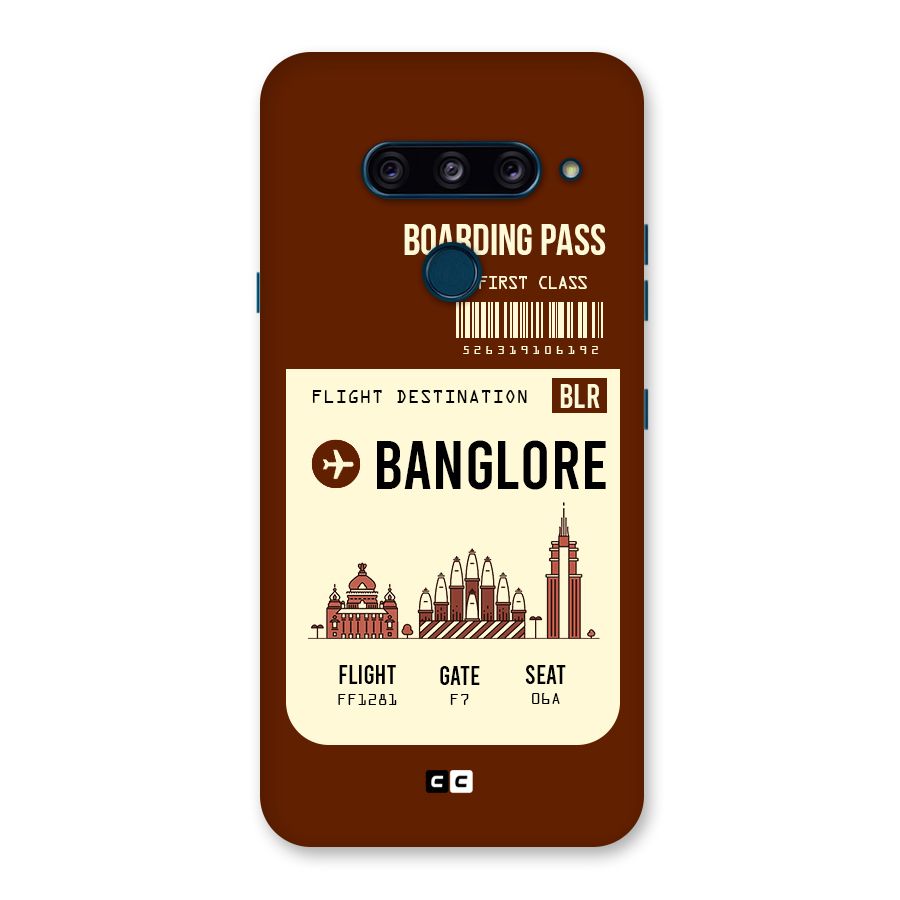 Banglore Boarding Pass Back Case for LG  V40 ThinQ