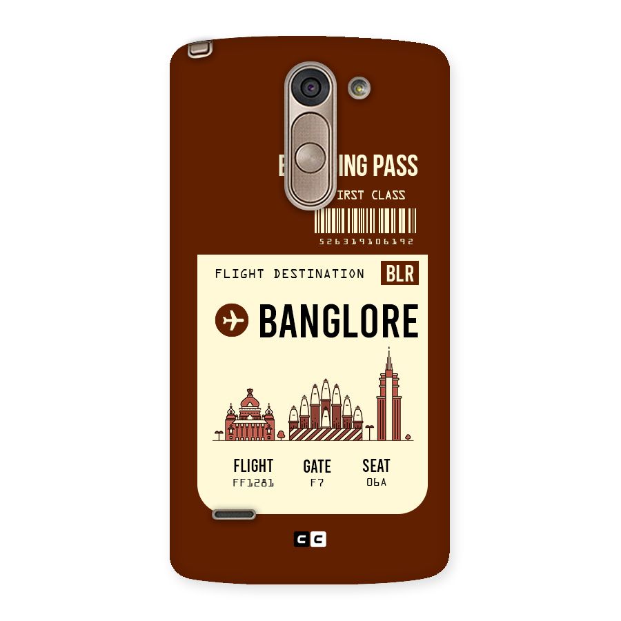 Banglore Boarding Pass Back Case for LG G3 Stylus