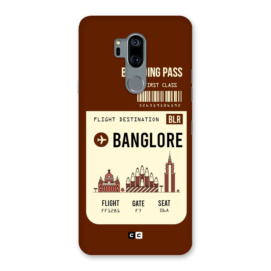 Banglore Boarding Pass Back Case for LG G7