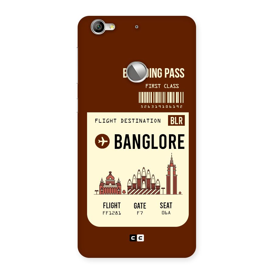 Banglore Boarding Pass Back Case for LeTV Le 1s