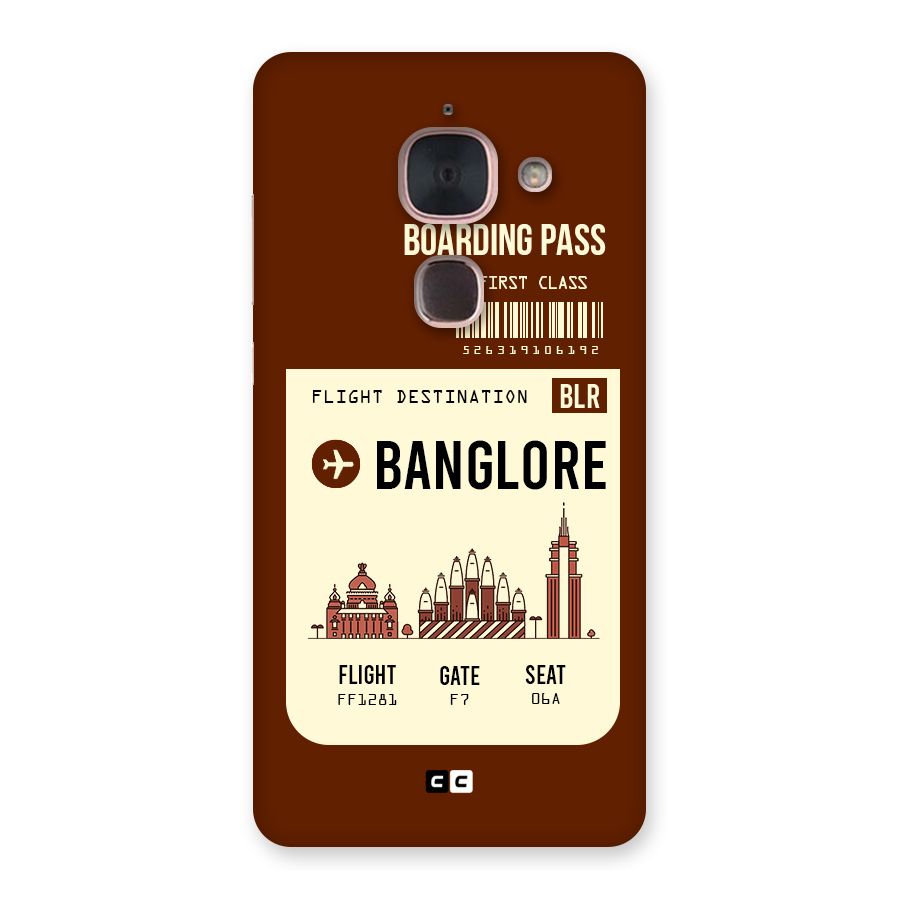 Banglore Boarding Pass Back Case for Le Max 2