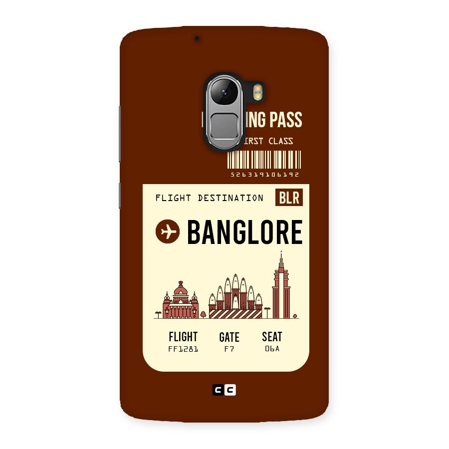 Banglore Boarding Pass Back Case for Lenovo K4 Note