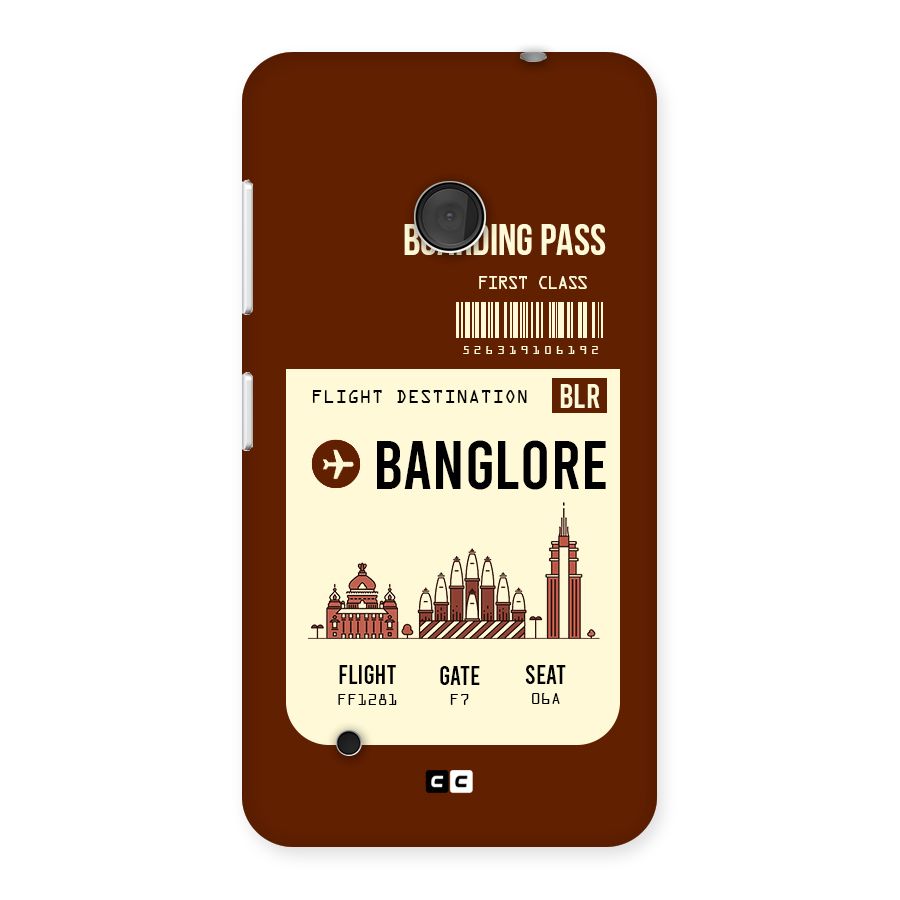 Banglore Boarding Pass Back Case for Lumia 530