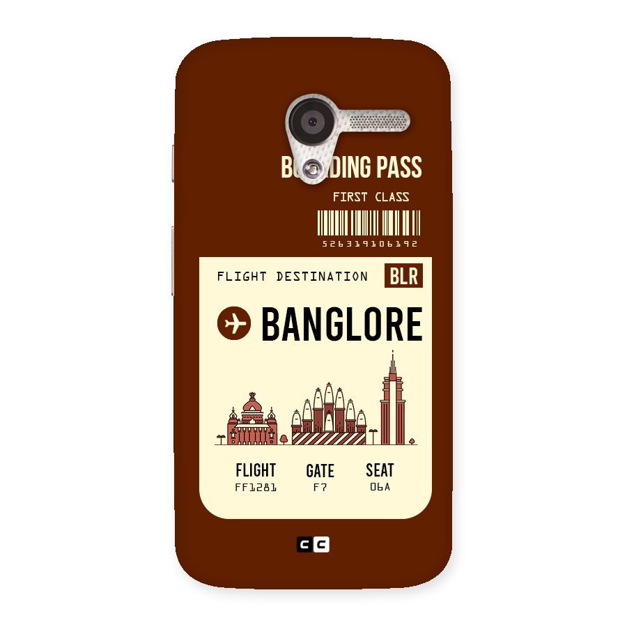 Banglore Boarding Pass Back Case for Moto X