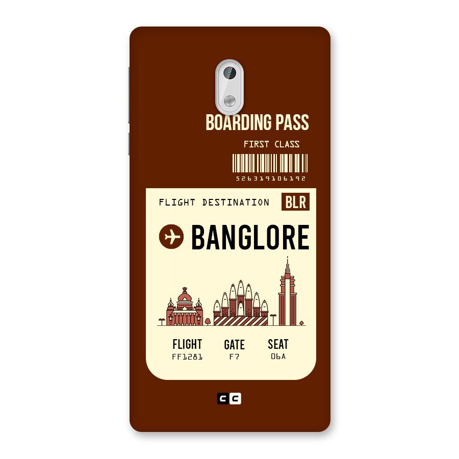 Banglore Boarding Pass Back Case for Nokia 3