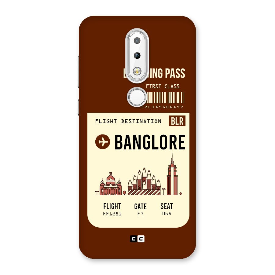 Banglore Boarding Pass Back Case for Nokia 6.1 Plus