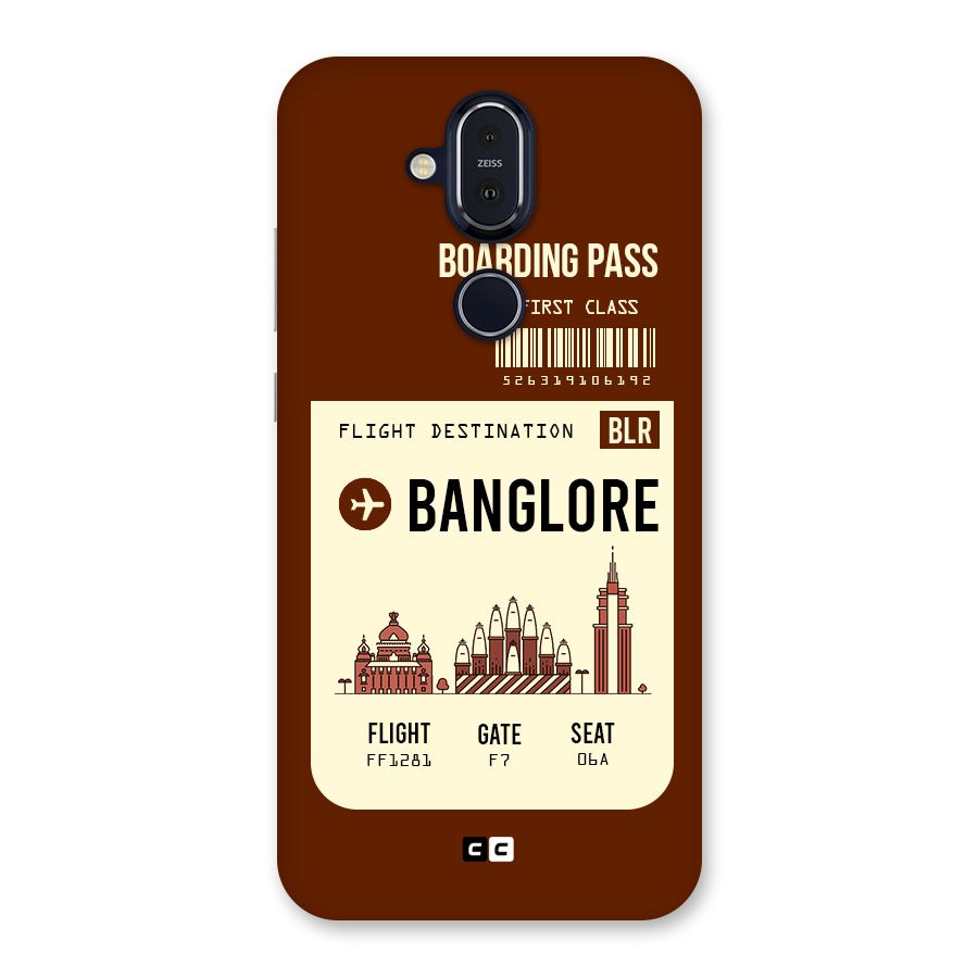 Banglore Boarding Pass Back Case for Nokia 8.1