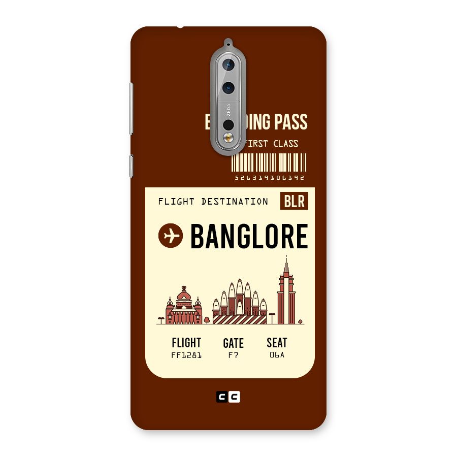 Banglore Boarding Pass Back Case for Nokia 8