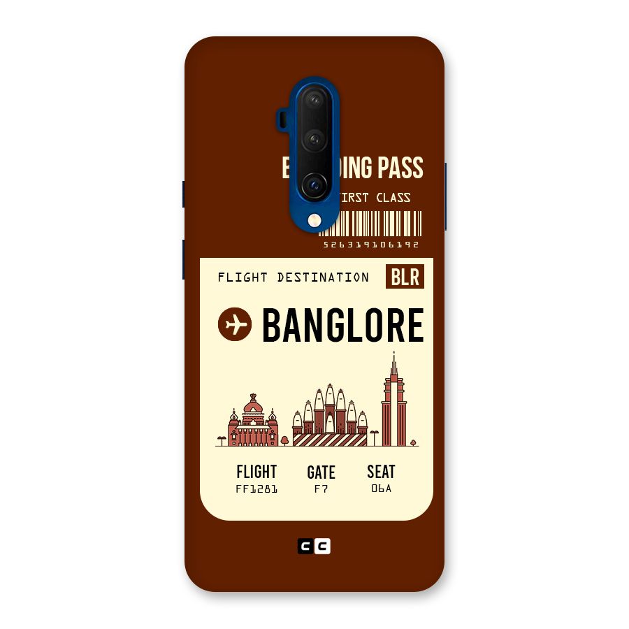Banglore Boarding Pass Back Case for OnePlus 7T Pro