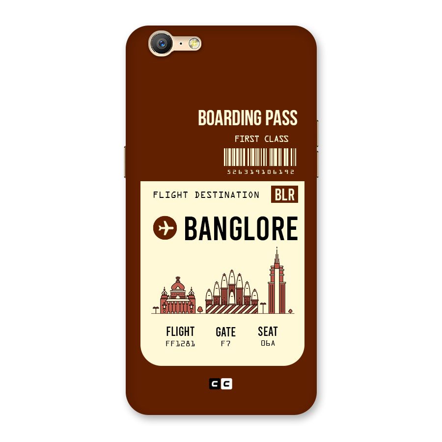 Banglore Boarding Pass Back Case for Oppo A57