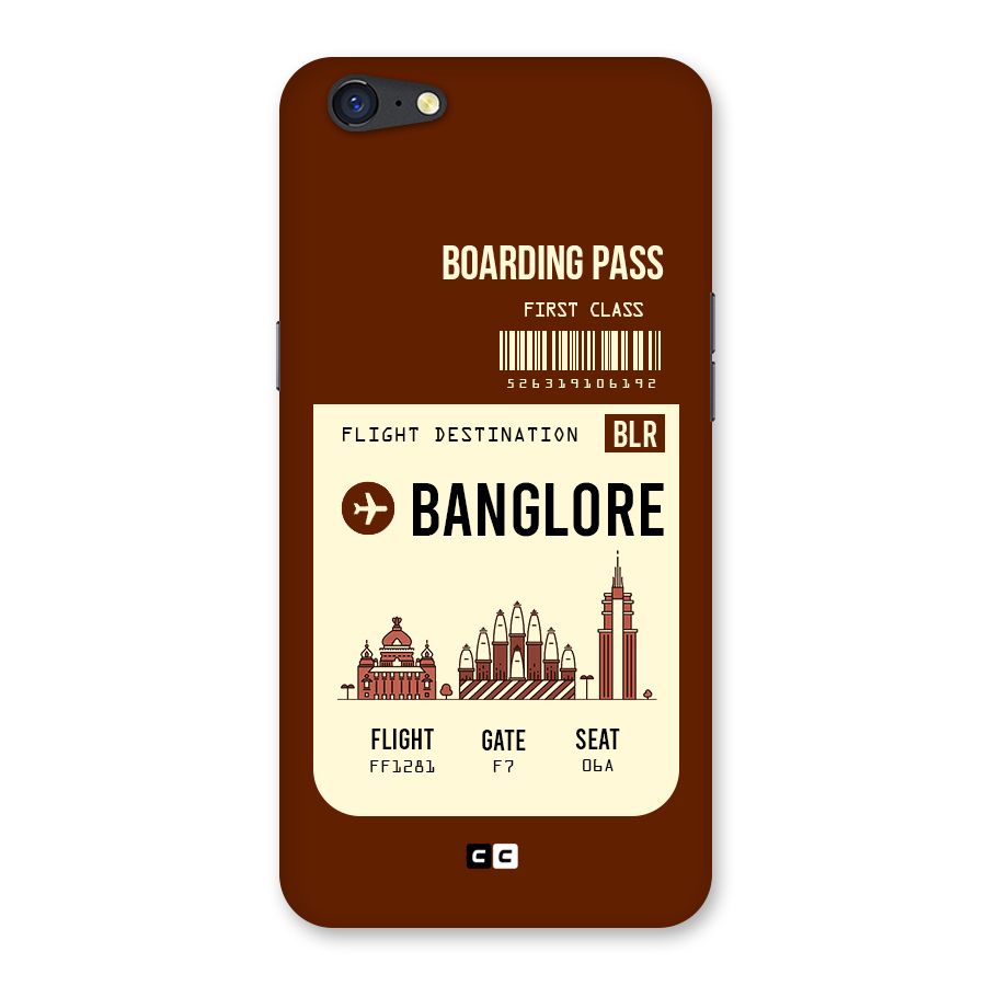 Banglore Boarding Pass Back Case for Oppo A71