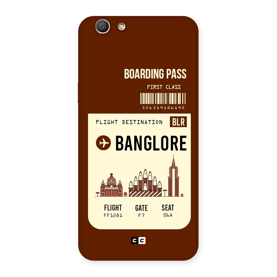 Banglore Boarding Pass Back Case for Oppo F1s