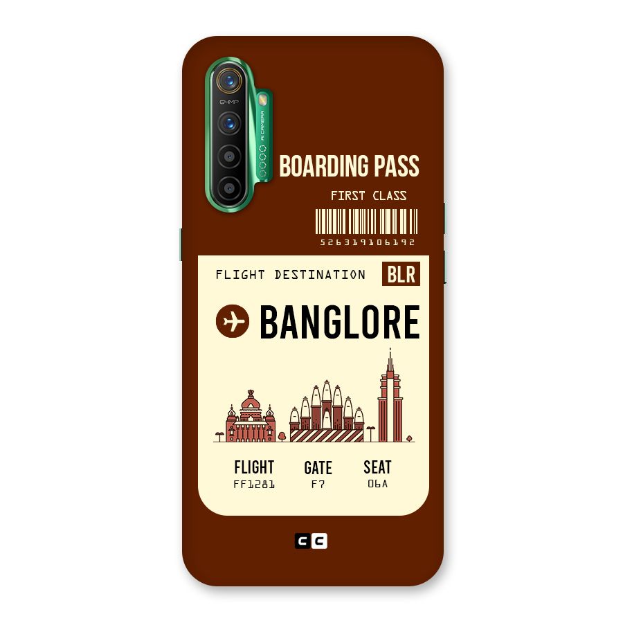 Banglore Boarding Pass Back Case for Realme X2