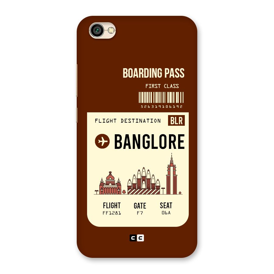 Banglore Boarding Pass Back Case for Redmi Y1 Lite