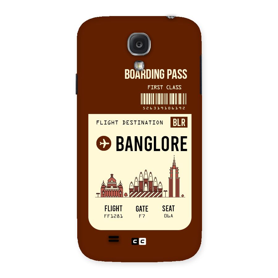 Banglore Boarding Pass Back Case for Samsung Galaxy S4