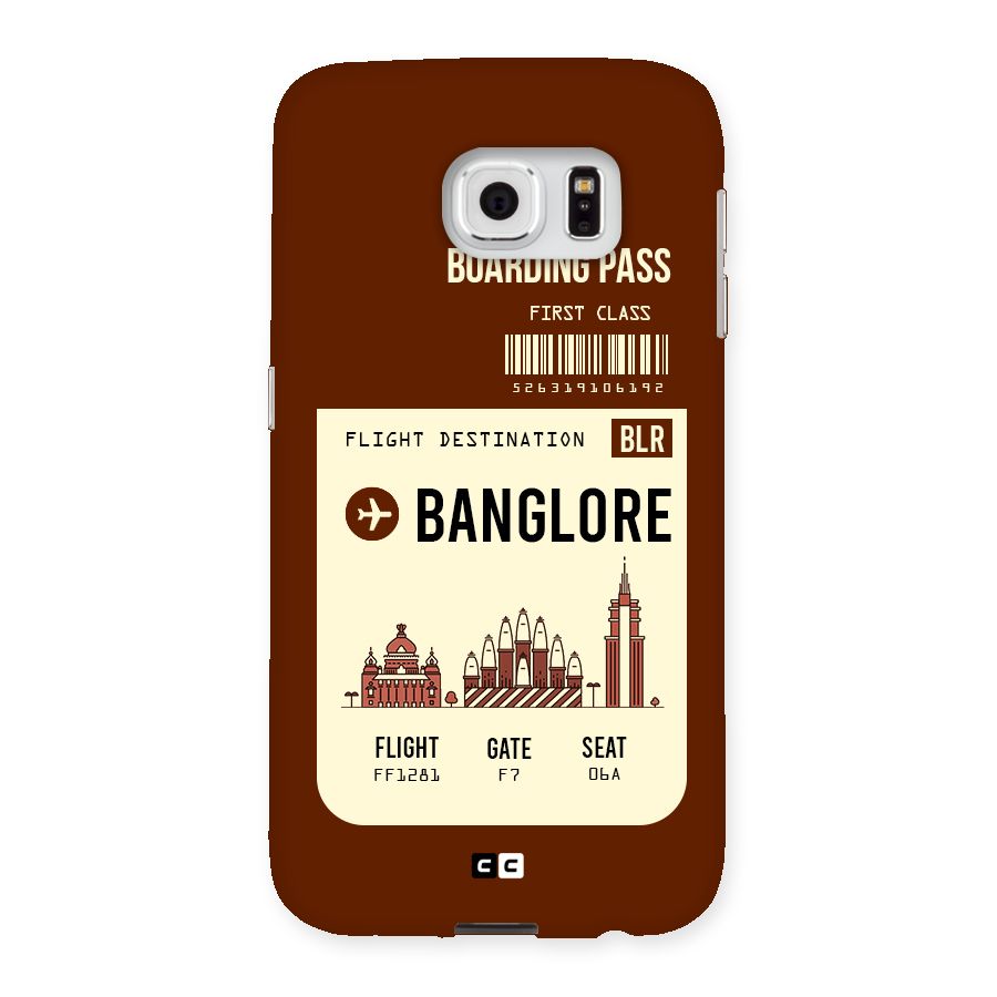 Banglore Boarding Pass Back Case for Samsung Galaxy S6