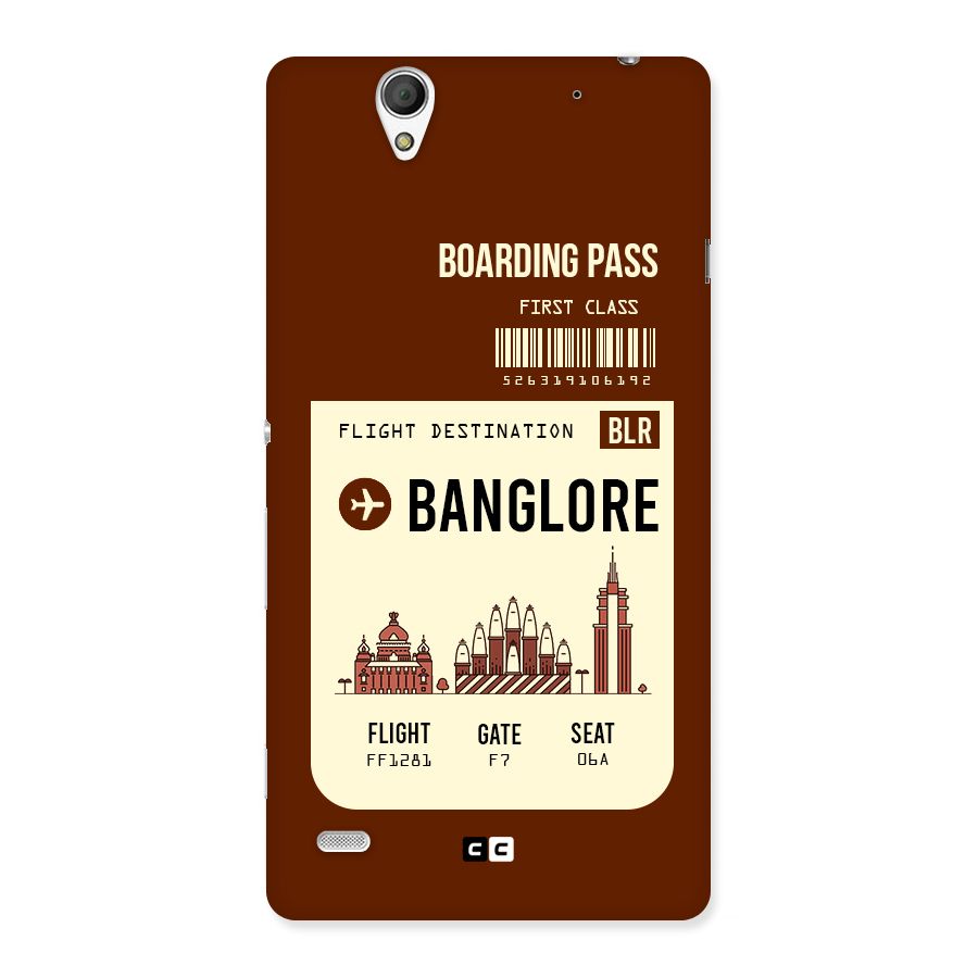 Banglore Boarding Pass Back Case for Sony Xperia C4