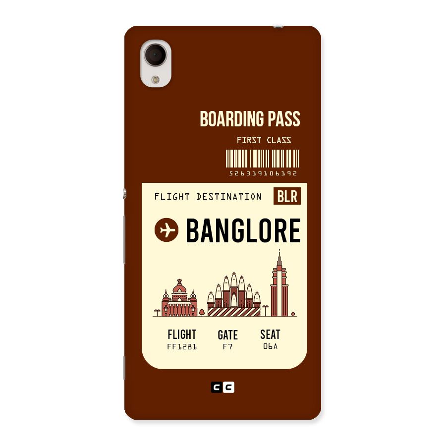 Banglore Boarding Pass Back Case for Sony Xperia M4