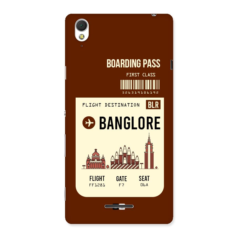 Banglore Boarding Pass Back Case for Sony Xperia T3