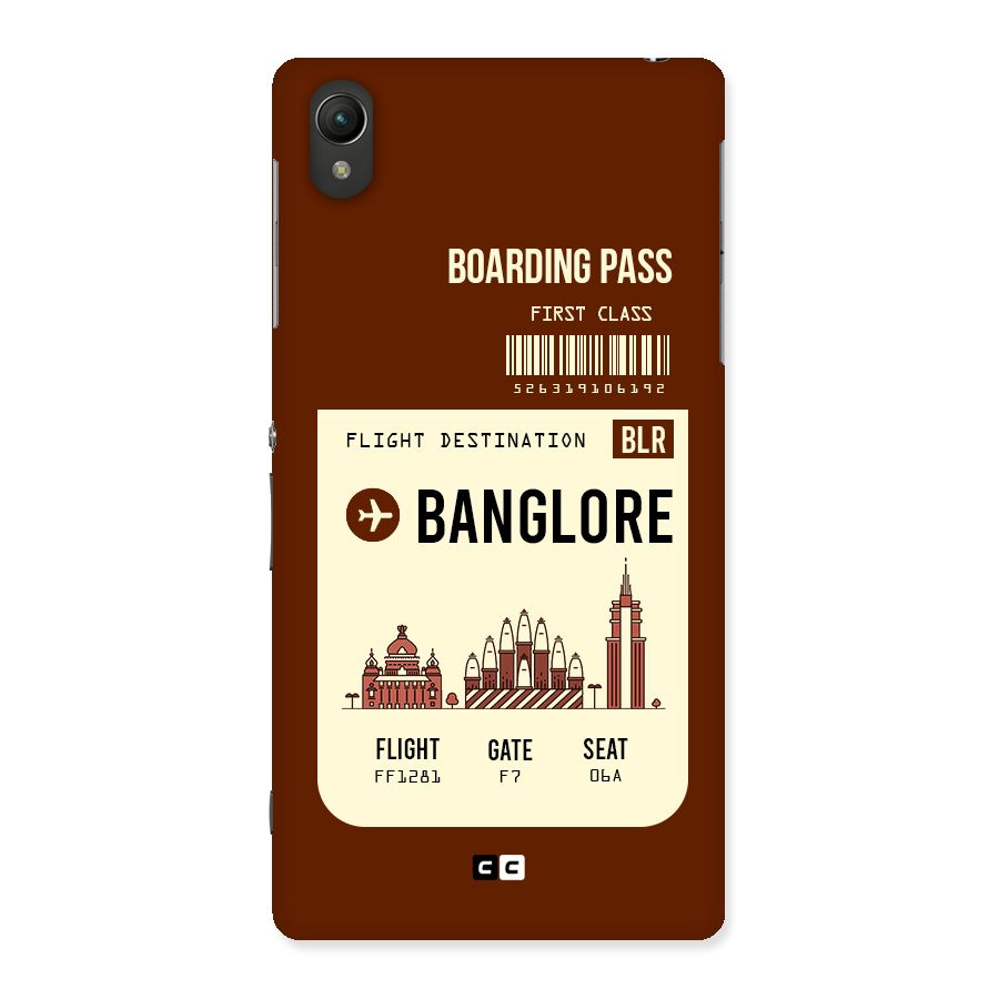 Banglore Boarding Pass Back Case for Sony Xperia Z2
