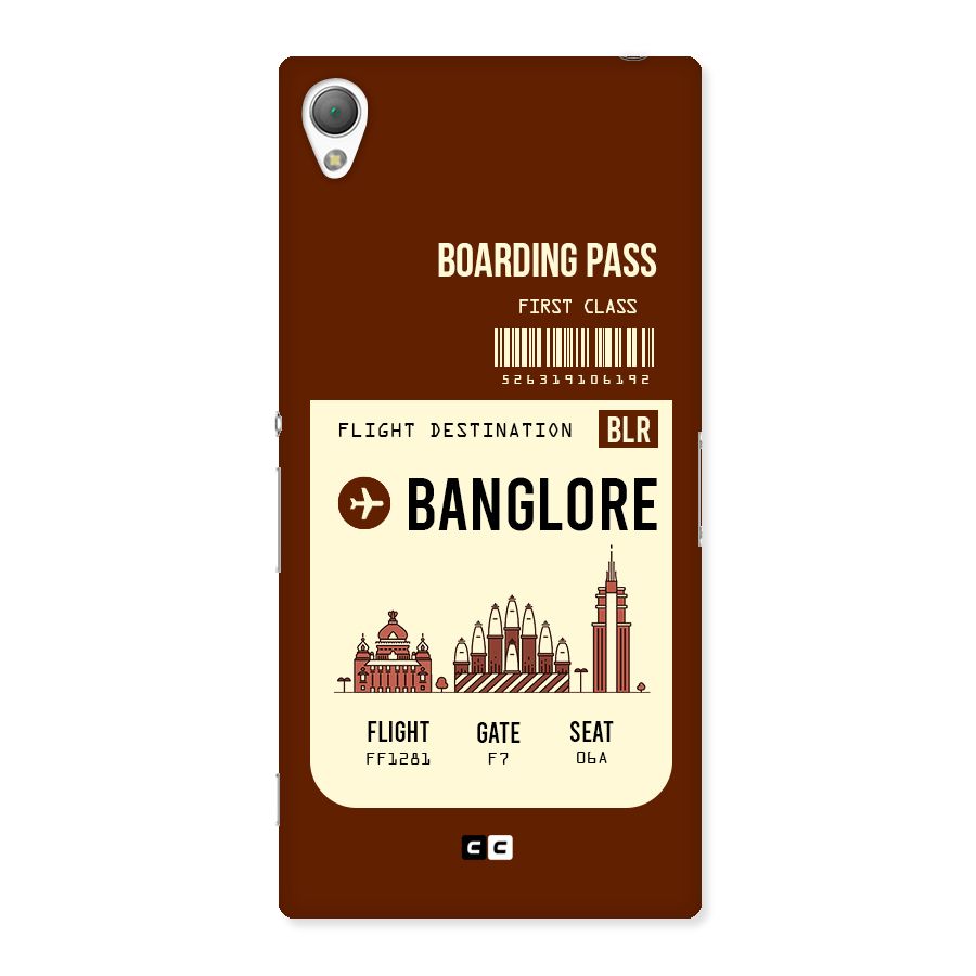 Banglore Boarding Pass Back Case for Sony Xperia Z3