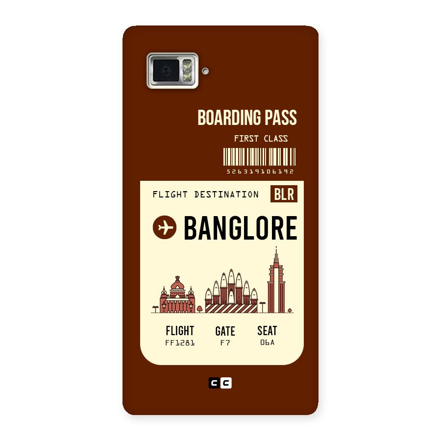 Banglore Boarding Pass Back Case for Vibe Z2 Pro K920