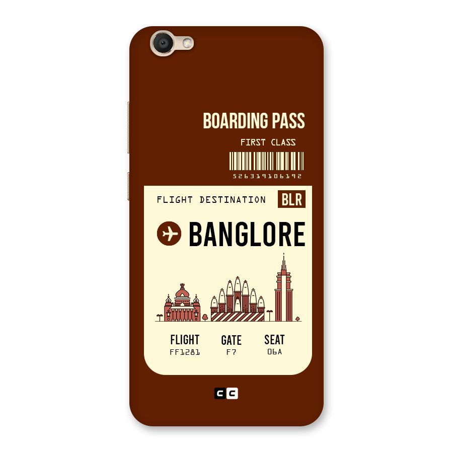 Banglore Boarding Pass Back Case for Vivo V5