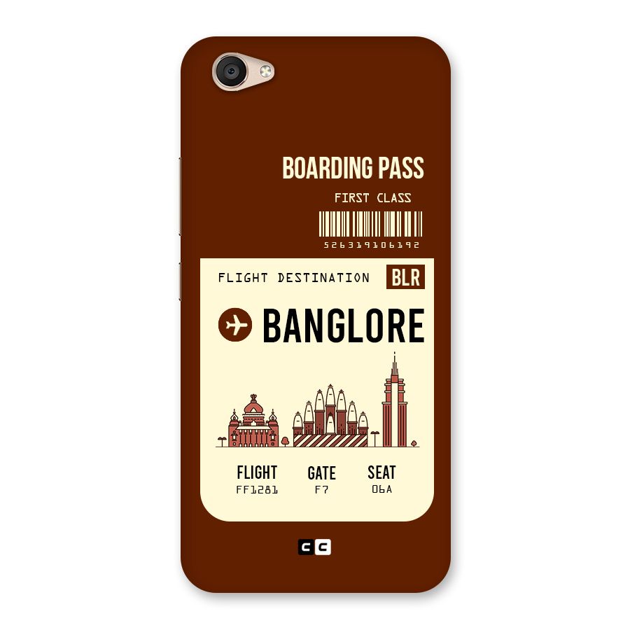 Banglore Boarding Pass Back Case for Vivo V5 Plus