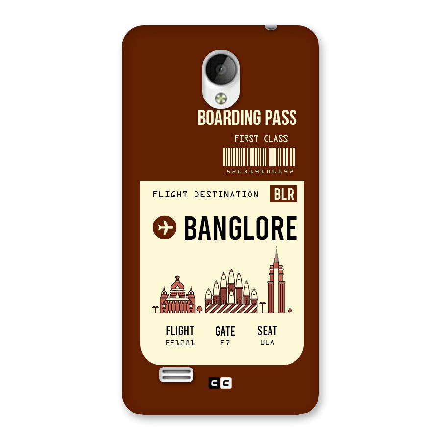 Banglore Boarding Pass Back Case for Vivo Y21