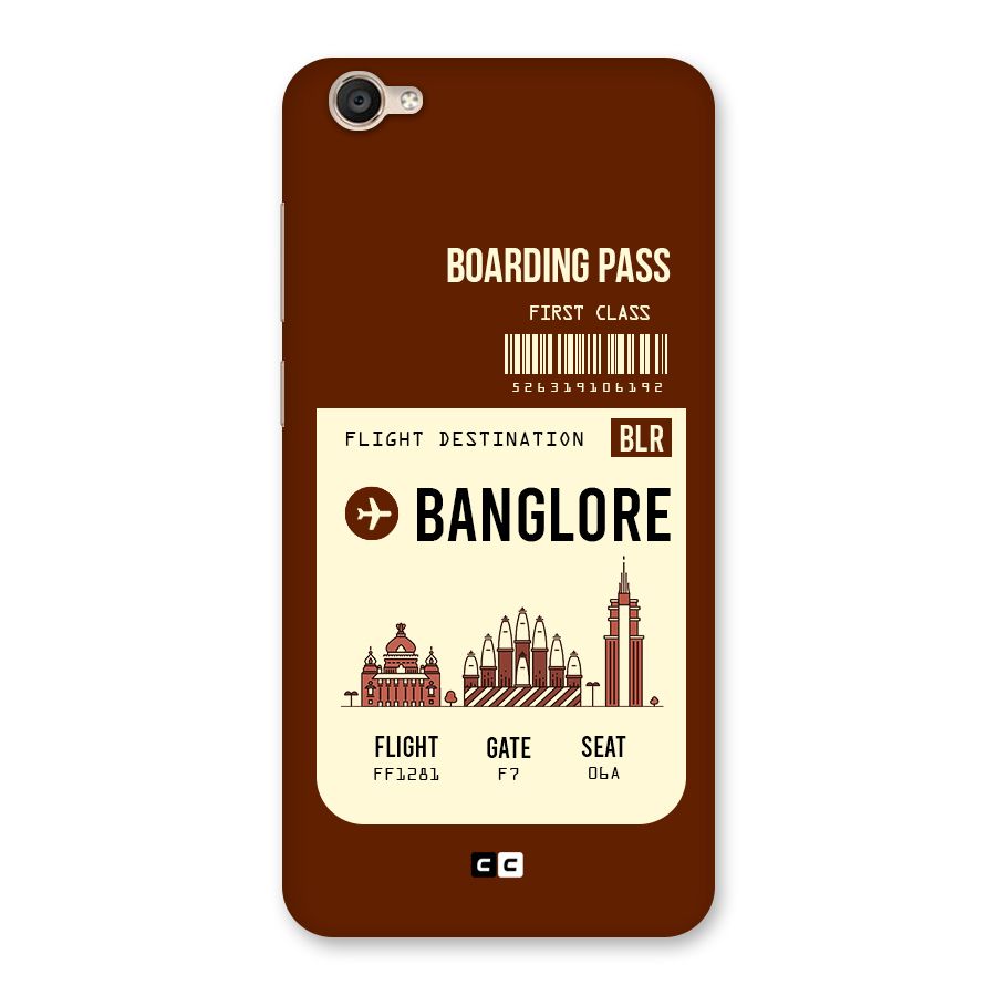 Banglore Boarding Pass Back Case for Vivo Y55s
