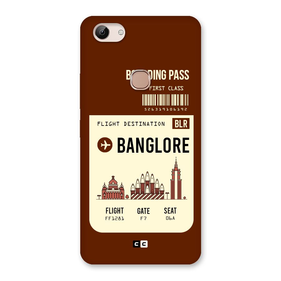 Banglore Boarding Pass Back Case for Vivo Y83