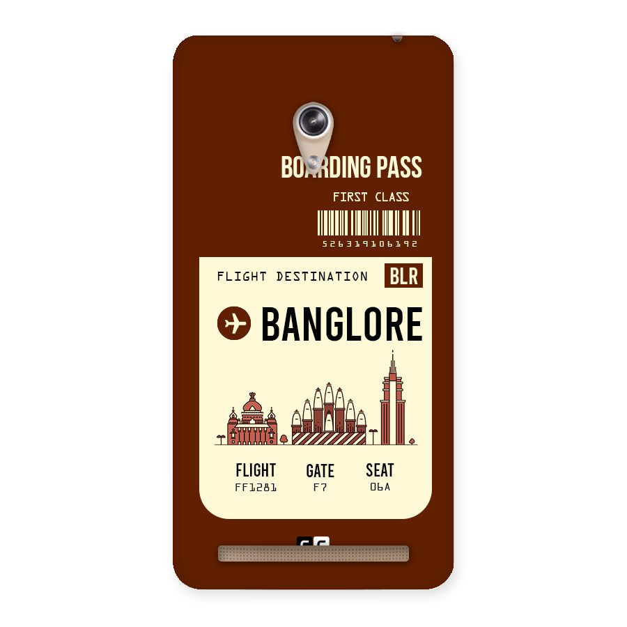 Banglore Boarding Pass Back Case for Zenfone 6
