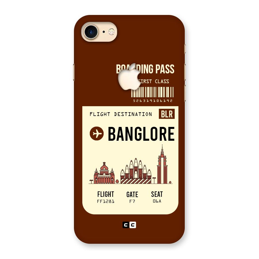 Banglore Boarding Pass Back Case for iPhone 7 Apple Cut