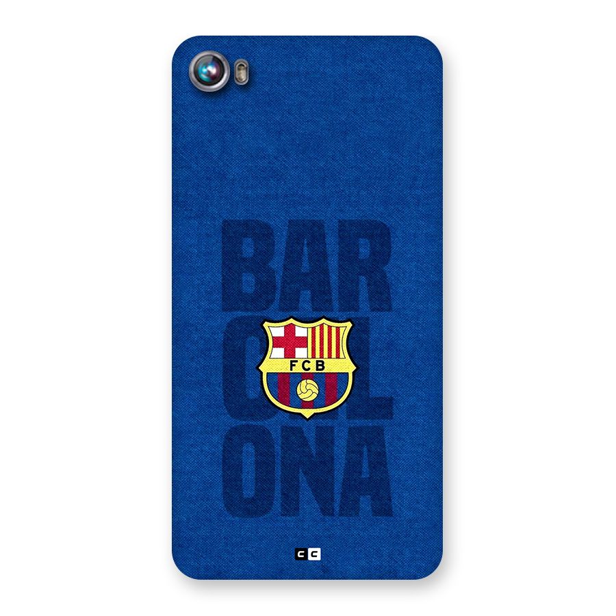 Barcelona Typography Back Case for Canvas Fire 4 (A107)