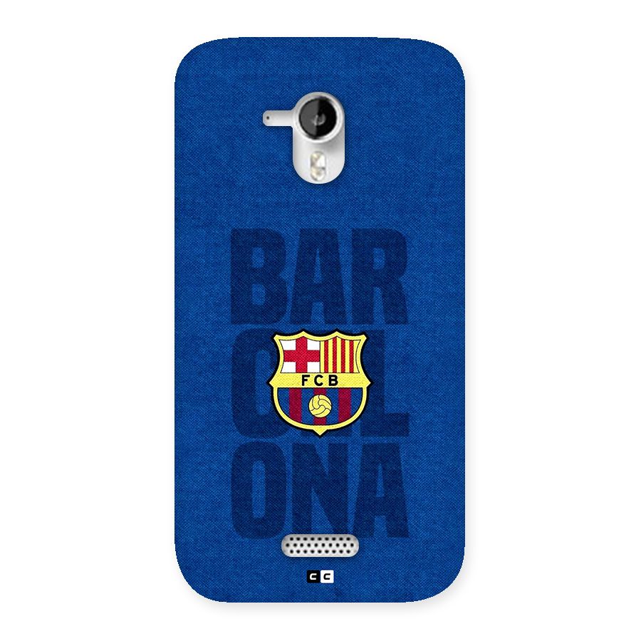 Barcelona Typography Back Case for Canvas HD A116